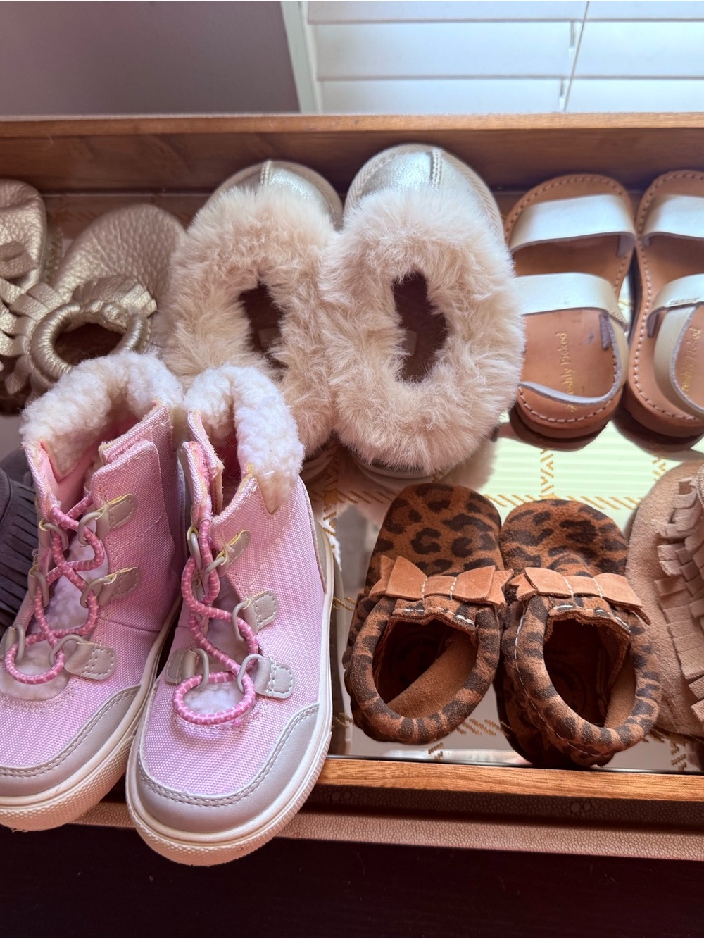 Huge lot (15-20 pairs) of baby girl name brand shoes
